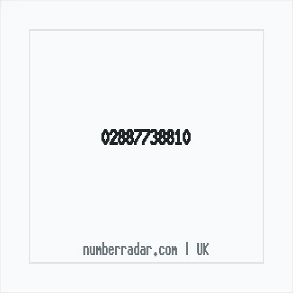 Reverse number check for +44 28 8773 8810 — who called me?