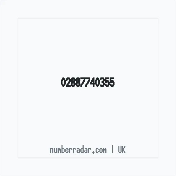 Reverse number check for +44 28 8774 0355 — who called me?