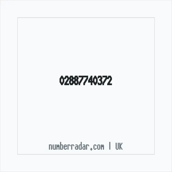 Reverse number check for +44 28 8774 0372 — who called me?