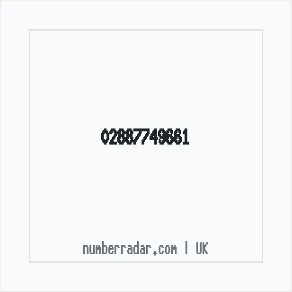Reverse number check for +44 28 8774 9661 — who called me?