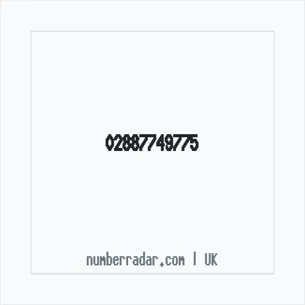 Reverse number check for +44 28 8774 9775 — who called me?