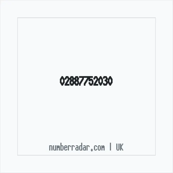 Reverse number check for +44 28 8775 2030 — who called me?