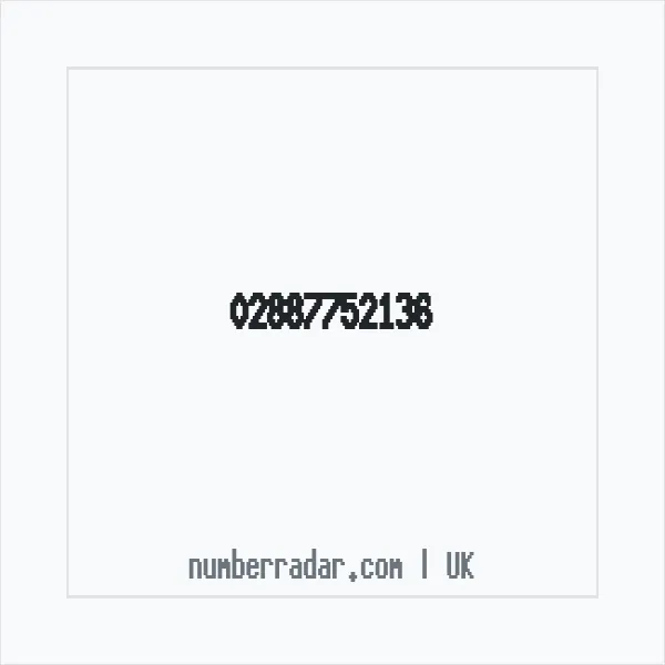 Reverse number check for +44 28 8775 2136 — who called me?