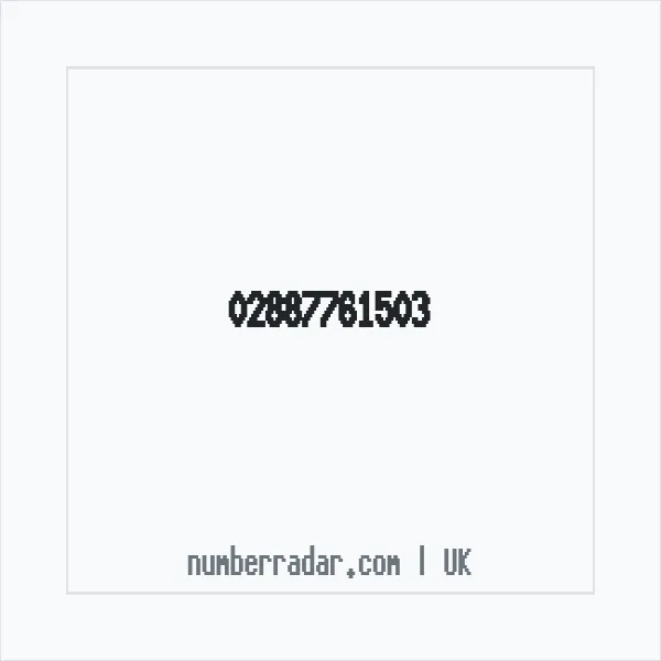 Reverse number check for +44 28 8776 1503 — who called me?