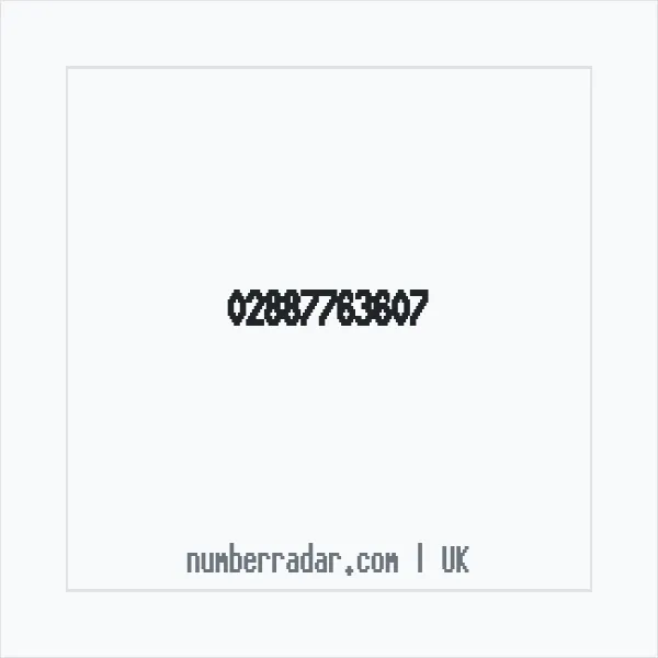 Reverse number check for +44 28 8776 3607 — who called me?
