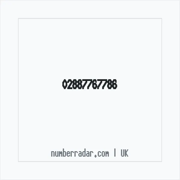 Reverse number check for +44 28 8776 7786 — who called me?
