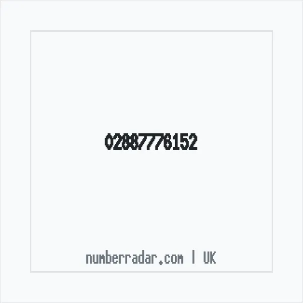 Reverse number check for +44 28 8777 6152 — who called me?