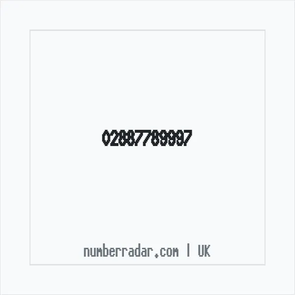 Reverse number check for +44 28 8778 9997 — who called me?