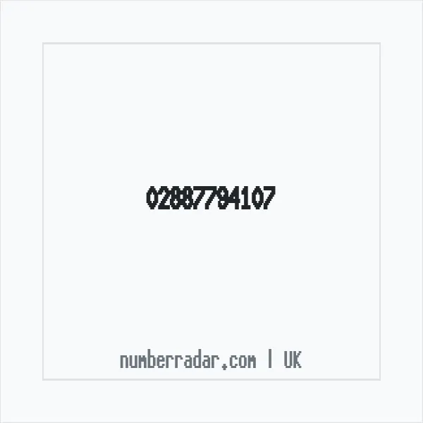 Reverse number check for +44 28 8779 4107 — who called me?