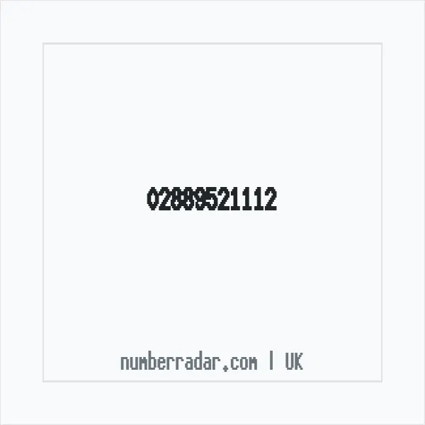 Reverse number check for +44 28 8952 1112 — who called me?