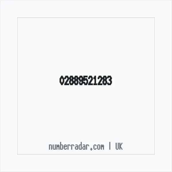 Reverse number check for +44 28 8952 1283 — who called me?