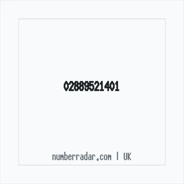 Reverse number check for +44 28 8952 1401 — who called me?