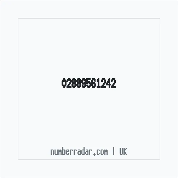 Reverse number check for +44 28 8956 1242 — who called me?