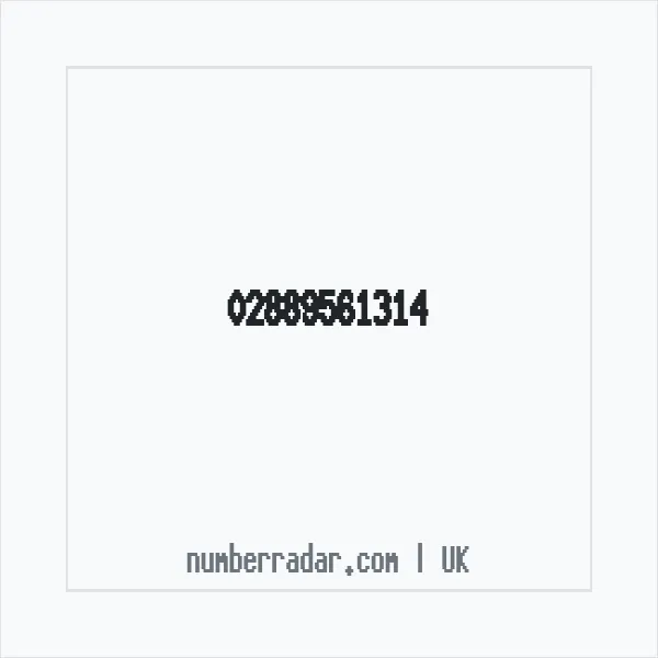 Reverse number check for +44 28 8956 1314 — who called me?