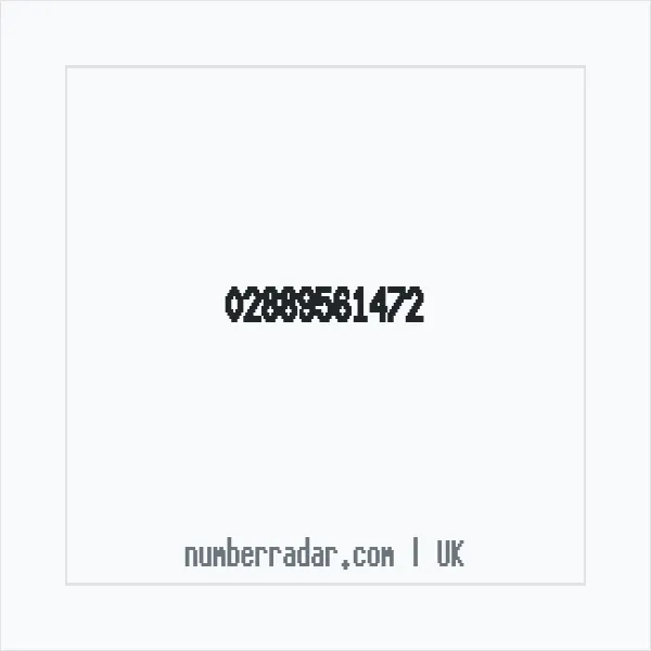 Reverse number check for +44 28 8956 1472 — who called me?