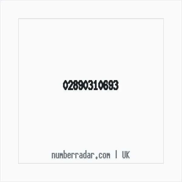 Reverse number check for +44 28 9031 0693 — who called me?
