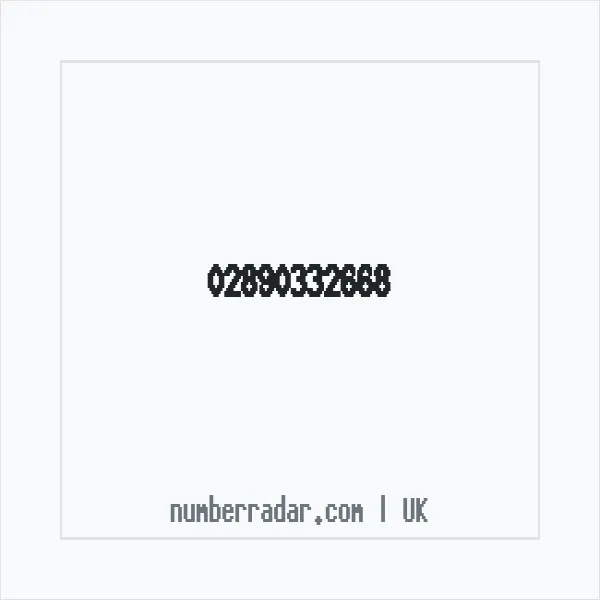 Reverse number check for +44 28 9033 2668 — who called me?