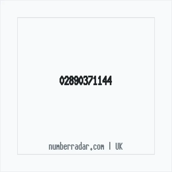 Reverse number check for +44 28 9037 1144 — who called me?