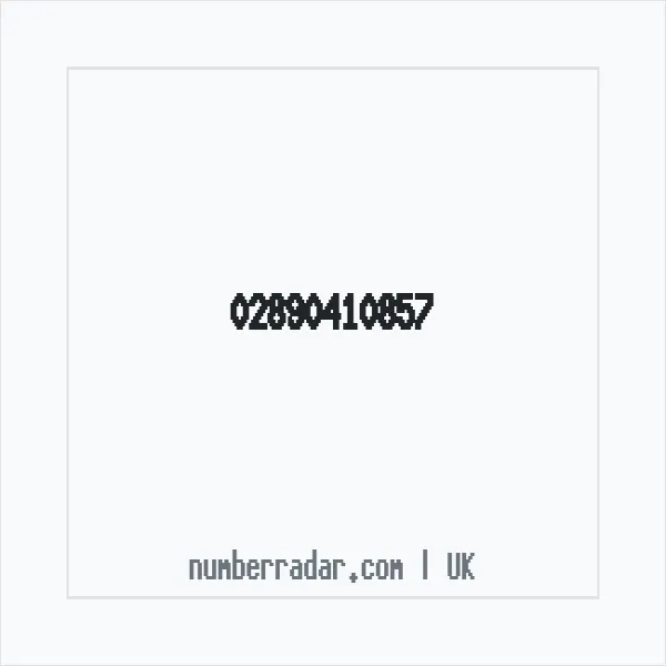 Reverse number check for +44 28 9041 0857 — who called me?