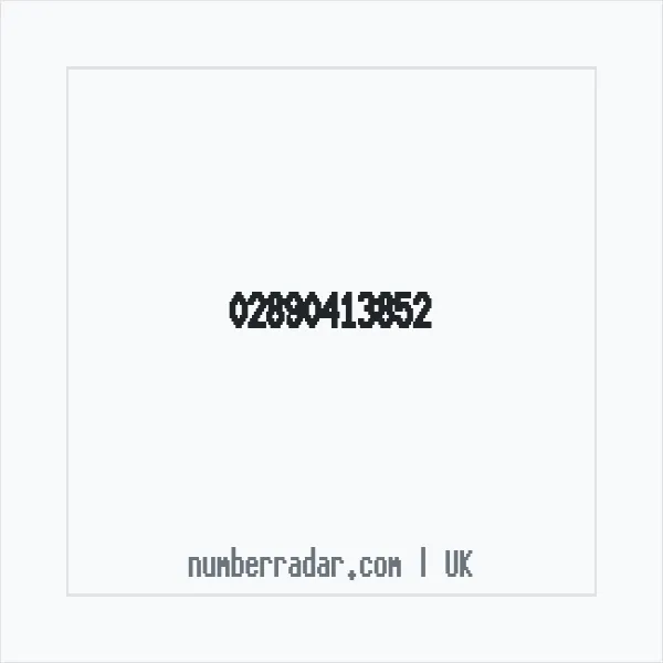 Reverse number check for +44 28 9041 3852 — who called me?
