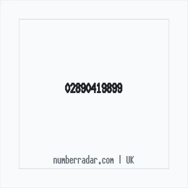 Reverse number check for +44 28 9041 9899 — who called me?
