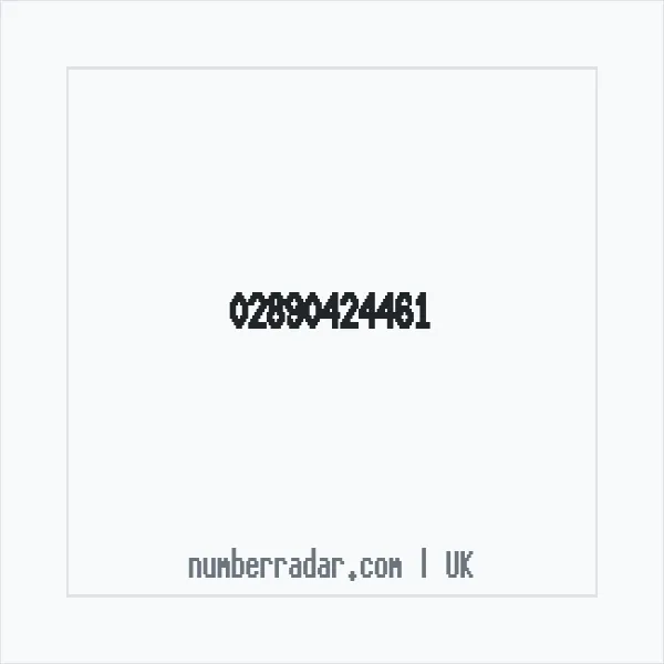Reverse number check for +44 28 9042 4461 — who called me?