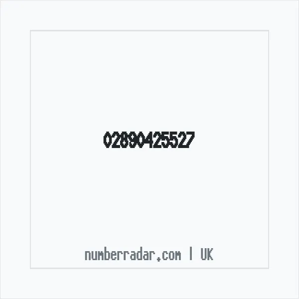 Reverse number check for +44 28 9042 5527 — who called me?