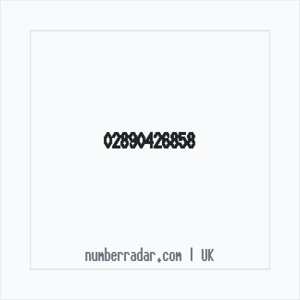 Reverse number check for +44 28 9042 6858 — who called me?