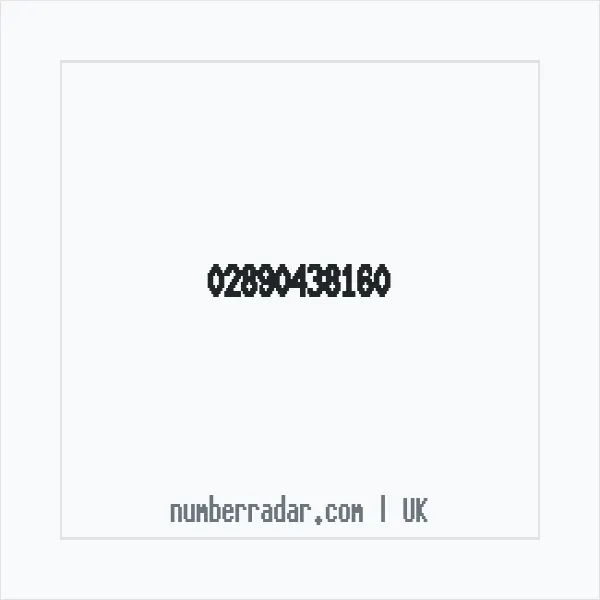 Reverse number check for +44 28 9043 8160 — who called me?