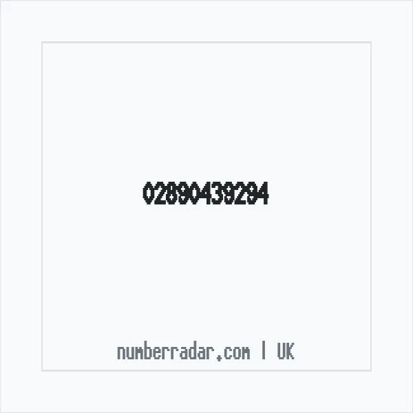 Reverse number check for +44 28 9043 9294 — who called me?