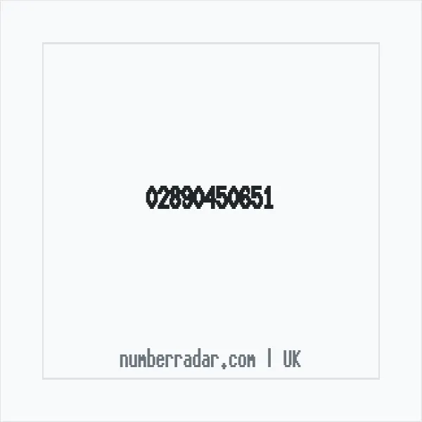 Reverse number check for +44 28 9045 0651 — who called me?