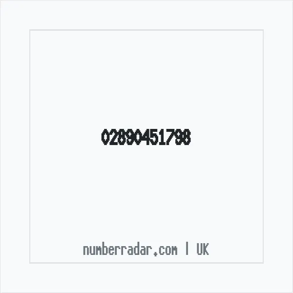 Reverse number check for +44 28 9045 1798 — who called me?
