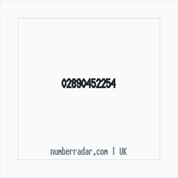Reverse number check for +44 28 9045 2254 — who called me?