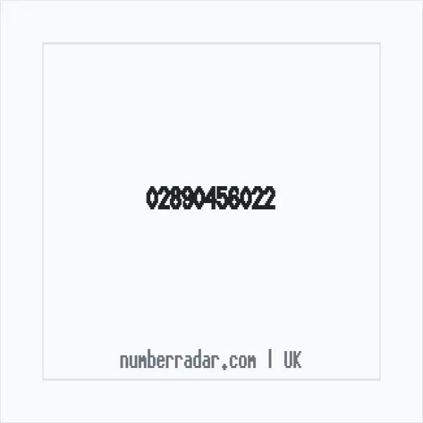 Reverse number check for +44 28 9045 6022 — who called me?