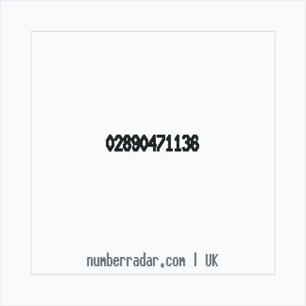 Reverse number check for +44 28 9047 1136 — who called me?