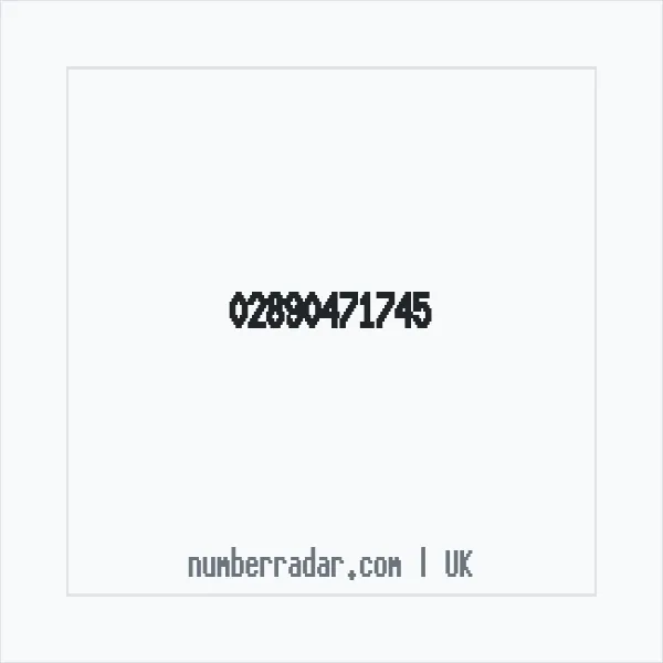 Reverse number check for +44 28 9047 1745 — who called me?