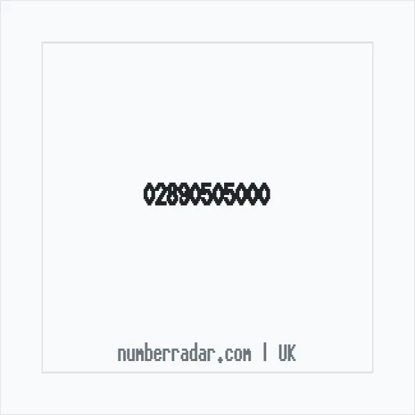 Reverse number check for +44 28 9050 5000 — who called me?