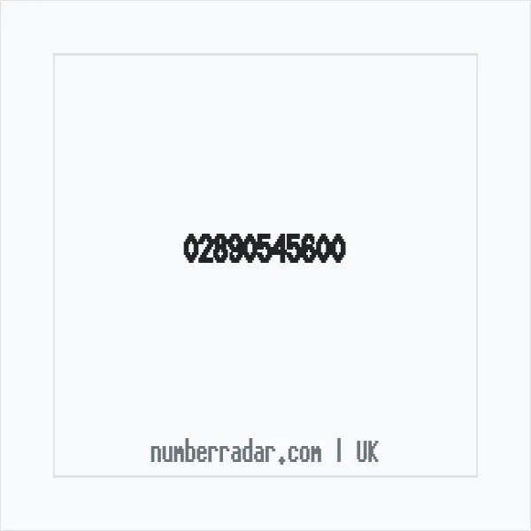 Reverse number check for +44 28 9054 5600 — who called me?