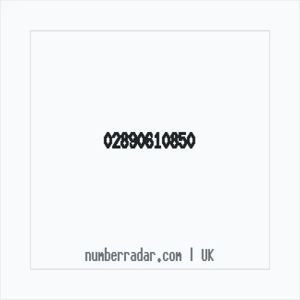 Reverse number check for +44 28 9061 0850 — who called me?
