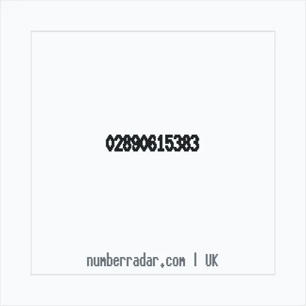 Reverse number check for +44 28 9061 5383 — who called me?