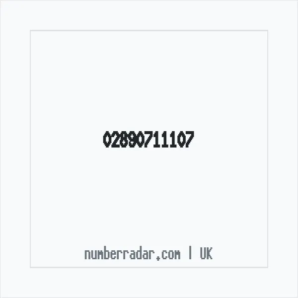 Reverse number check for +44 28 9071 1107 — who called me?