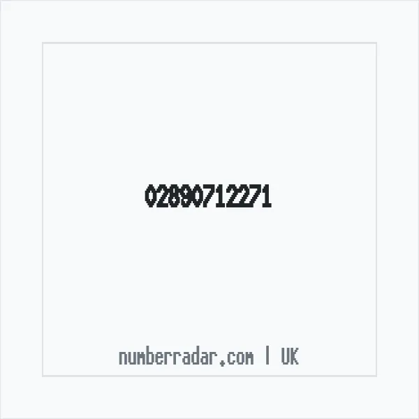 Reverse number check for +44 28 9071 2271 — who called me?