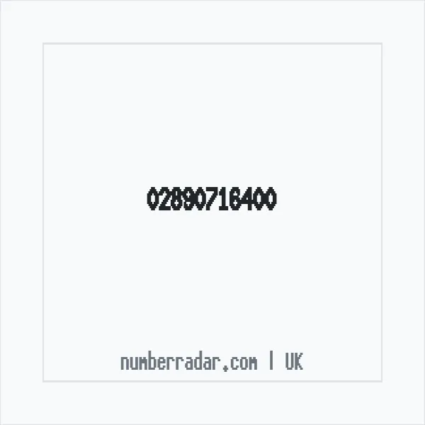 Reverse number check for +44 28 9071 6400 — who called me?