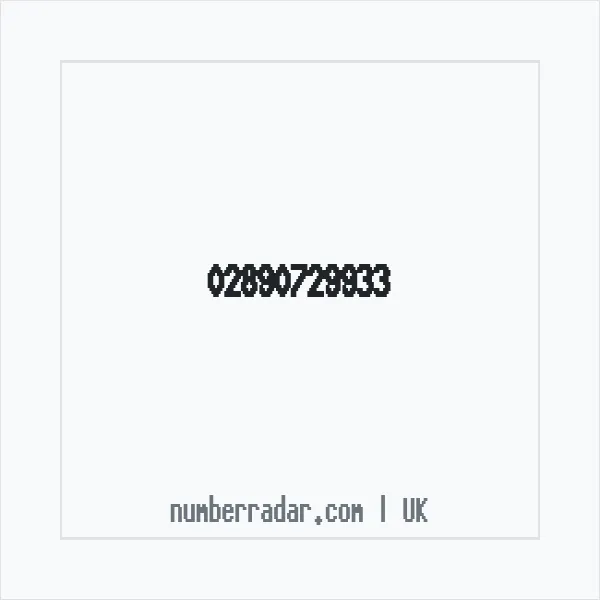 Reverse number check for +44 28 9072 9933 — who called me?