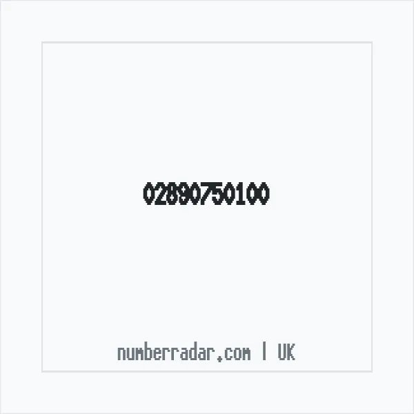 Reverse number check for +44 28 9075 0100 — who called me?