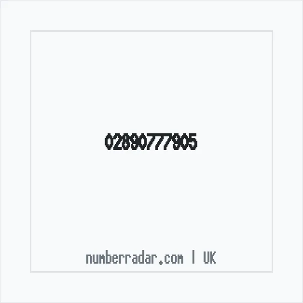 Reverse number check for +44 28 9077 7905 — who called me?