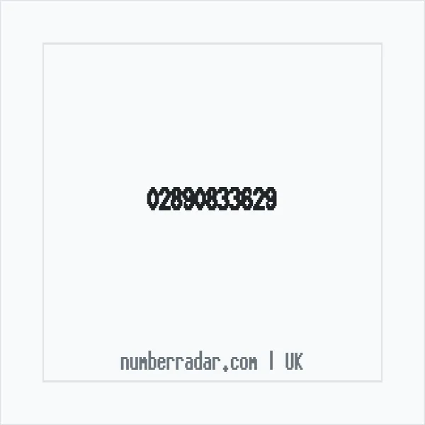 Reverse number check for +44 28 9083 3629 — who called me?