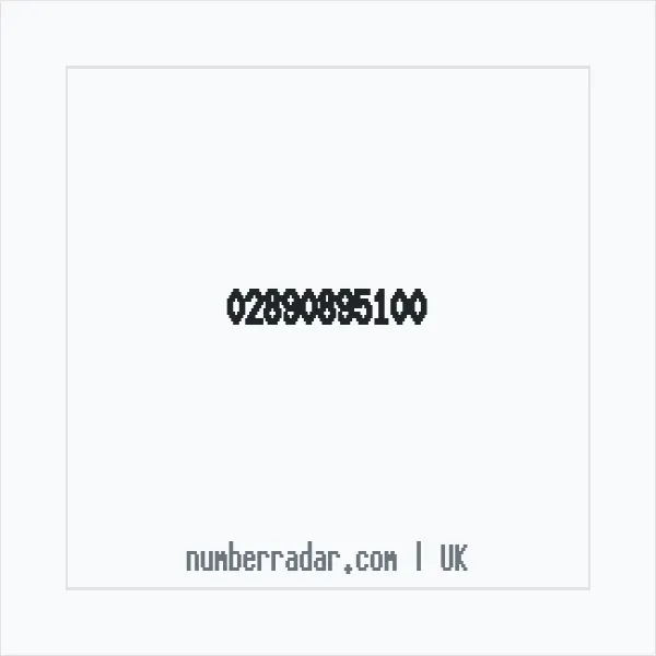 Reverse number check for +44 28 9089 5100 — who called me?