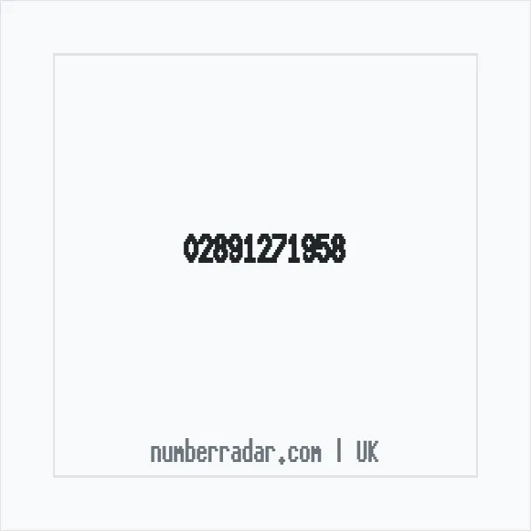 Reverse number check for +44 28 9127 1958 — who called me?