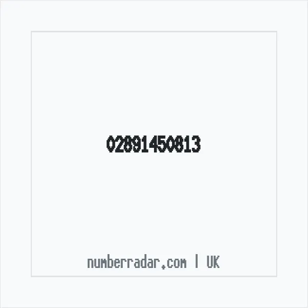 Reverse number check for +44 28 9145 0813 — who called me?
